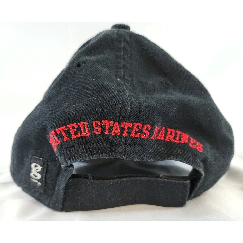 US Marines Cap BullDog Devil Dog Hat Hook And Loop Military USMC